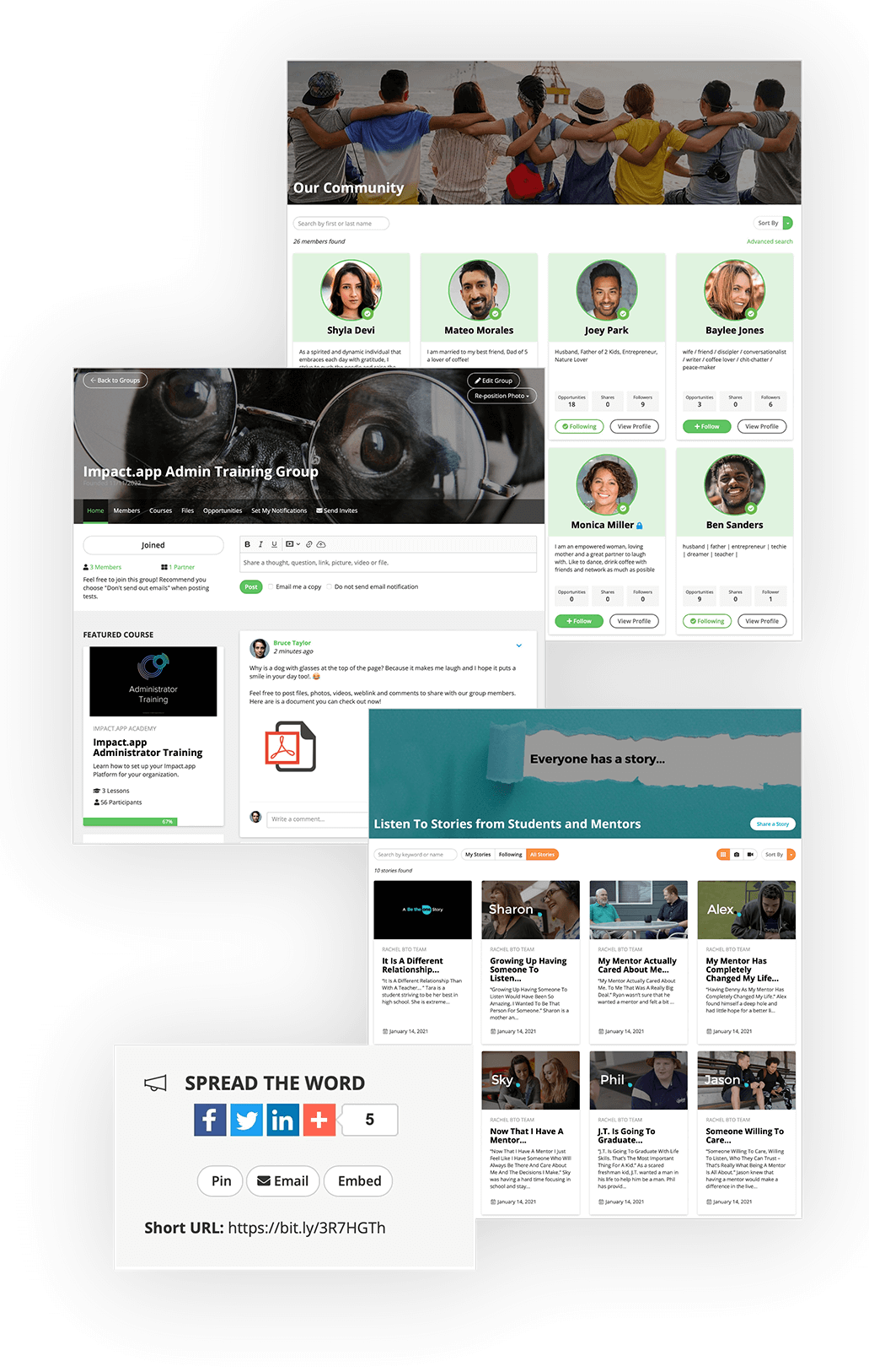 Impact.app Franchise Business Solutions - Connect People