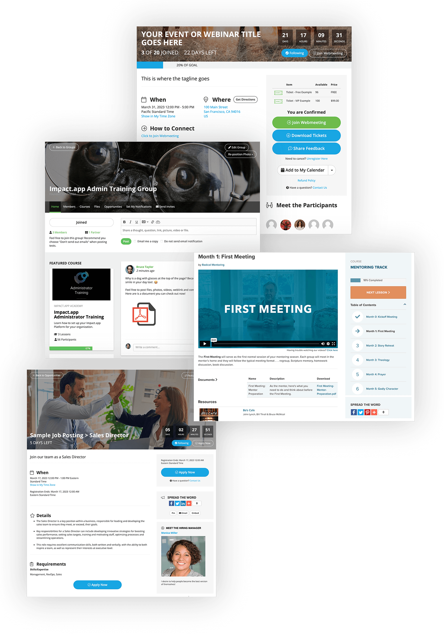 Impact.app Industry Associations - Events, Groups, Training, Jobs