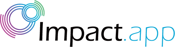 Impact.app Logo - black text