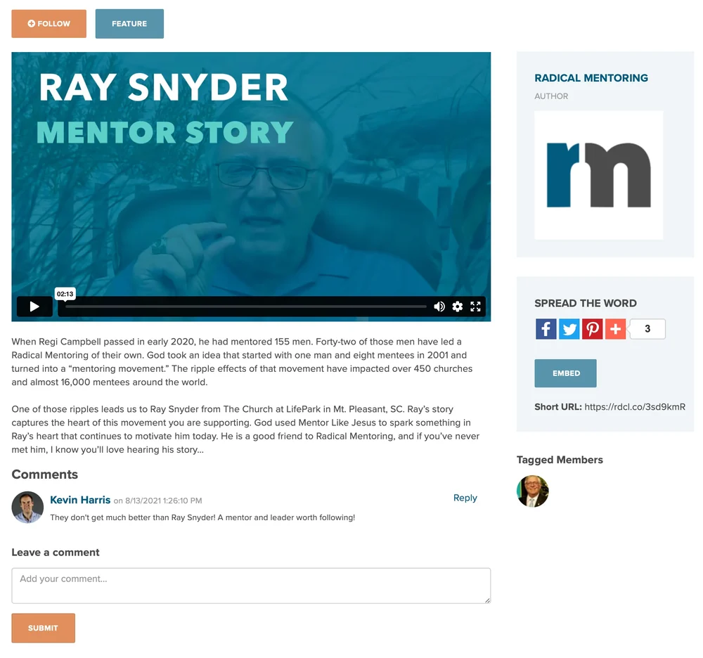 Community stories captured and shared in Impact.app